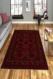 Monivärinen Matto 80x120 cm - 100% Polyesteri, Antibakteerinen, Ekologinen, Konepestävä, Liukumaton Alusta - Pienet matot ja käytävämatot - 8683342896757 - 2
