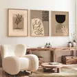 Monivärinen MDF-seinäkoriste, 3-osainen, 50x70 cm, massiivipuiset kehykset, tyylikäs sisustustaulu kotiin - Taulut ja kehykset - 8684282976707 - 3