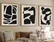Monivärinen MDF-seinäkoriste, 3-osainen, 50x70 cm, massiivipuukehys, kodin sisustus, taulu, seinätaide - Taulut ja kehykset - 8684282340447 - 1