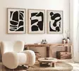 Monivärinen MDF-seinäkoriste, 3-osainen, 50x70 cm, massiivipuukehys, kodin sisustus, taulu, seinätaide - Taulut ja kehykset - 8684282340447 - 3