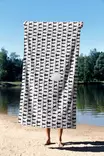 Monivärinen Rantapyyhe 70x130 cm - Pehmeä ja Imukykyinen 70% Polyesteri / 30% Polyamidi - Ylellinen Mikrokuitukangas - Pyyhkeet ja kylpytakit - 8684282665557 - 4
