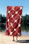 Monivärinen Rantapyyhe 90x150 cm - Ylellinen Mukavuus ja Kestävä Mikrokuitukangas 70% Polyesteri / 30% Polyamidi - Pyyhkeet ja kylpytakit - 8684282666387 - 3
