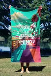 Monivärinen Rantapyyhe 90x150 cm - Ylellinen Mukavuus ja Kestävä Mikrokuitukangas 70% Polyesteri / 30% Polyamidi - Pyyhkeet ja kylpytakit - 8684282666417 - 2