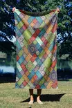 Monivärinen Rantapyyhe 90x150 cm - Ylellinen Mukavuus, Mikrofilamenttikangas, 70% Polyesteri / 30% Polyamidi - Pyyhkeet ja kylpytakit - 8684282666127 - 2