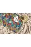 Monivärinen Rantapyyhe 90x150 cm - Ylellinen Mukavuus, Mikrofilamenttikangas, 70% Polyesteri / 30% Polyamidi - Pyyhkeet ja kylpytakit - 8684282666127 - 5
