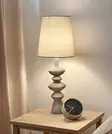 NINA pöytävalaisin, beige/luonnonvalkoinen, E27 - Lattia- ja pöytävalaisimet - 7041661281097 - 4