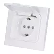 Pistorasia NORDIC 1-os uppo maadoitettu IP44 JL - Harju, roiskevesitiivis, jousiliittimet - Pistorasiat ja kytkimet - 6438140973207 - 1