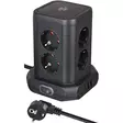 Power strip -torni, jossa on 8 power strippiä 45°-kokoonpanossa (2x USB A & 1x USB C Power Delivery, 2 m kaapelilla, kaksinapaisella kytkimellä). - Jatkojohdot - 4007123691777 - 11