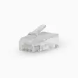 RJ45-liitin | RJ45 Pass Through | Monisäikeinen UTP CAT5 | Suora | Kullattu | 10 kpl | Polycarbonate | Läpikuultava | Laatikko - Tietokone ja verkko - 5412810424757 - 40
