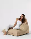 Säkkituoli ulkokäyttöön, musta, 145 cm, ympäristöystävällinen, mukava - Säkkituolit - 8683743039647 - 5