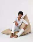 Säkkituoli ulkokäyttöön, musta, 145 cm, ympäristöystävällinen, mukava - Säkkituolit - 8683743039647 - 12