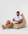 Säkkituoli ulkokäyttöön, musta, 145 cm, ympäristöystävällinen, mukava - Säkkituolit - 8683743039647 - 14