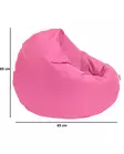 Säkkituoli ulkokäyttöön, vaaleanpunainen, 100 cm, mukava, kestävä, ympäristöystävällinen - Säkkituolit - 8683743040537 - 6