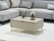 Sandstone-sohvapöytä - 100% melamiinipinnoitettu lastulevy, 18mm, 90x40x60cm, tyylikäs ja kestävä huonekalu - Sohvapöydät - 8684282991267 - 5