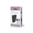 Seinälaturi | 30 W | GaN | PD3.0 | 1.5 / 2.0 / 2.5 / 3.0 A | Lähtöliitäntöjen määrä: 2 | USB-A / USB-C | USB Type-C (irrallinen) Kaapeli | 1.50 m | Automaattinen Jännitteen Valinta | Musta - Verkkolaturit - 5412810470297 - 67