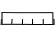 Seinänaulakko 6 koukkua musta - Hyllyt ja naulakot - 6410413260207 - 2