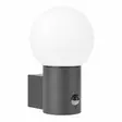 Seinävalaisin GLOBUS E27 PIR antrasiitti / tummanharmaa Led Energie - Pallomainen ulkoseinävalaisin liiketunnistimella - Seinä- ja kattovalaisimet - 6418536040737 - 2