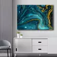 Sininen Koristeellinen Canvas-taulu 70x100 cm - Laadukas 100% Kangas ja Mäntykehys - Tyylikäs Sisustuselementti - Taulut ja kehykset - 8683743825967 - 3