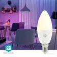 SmartLife RGB Lamppu | E14 | 470 lm | 4.90 W | Lämpimästä kylmään valkoiseen / RGB | 2700 - 6500 K | Android / IOS | Kynttilä | 1 kpl - Valonlähteet - 5412810335497 - 54