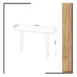 Tammi Sivupöytä - 100% Melamiinipinnoitettu Lastulevy, 18mm, Puiset Jalat, 100x74x30cm, Kiinnitysmahdollisuus - Sivu- ja apupöydät - 8681875126877 - 4