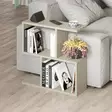 Travertiini Sohvapöytä - 100% Melamiinipinnoitettu Lastulevy, 18mm Paksuus, 60x60x20cm, 20kg Kantavuus - Sohvapöydät - 8684283438907 - 2