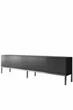 TV-taso, Anthracite Silver, 100% Melamiinipinnoitettu, 18mm, Metallijalat, 180x47x30cm, Kestävä ja Tyylikäs - TV-tasot - 8684282483977 - 1