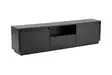 TV-taso, musta puu, 160cm x 42cm x 29,5cm, kestävä, tyylikäs - TV-tasot - 8684283112067 - 8