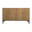 TV-taso Sapphire Oak - 100% Melamiinipinnoitettu Lastulevy, 18mm, PVC-jalat, 120x30x75cm, 1 Paketti - TV-tasot - 8683742102427 - 1