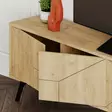 TV-taso Tammi: Moderni 180x50x29,6 cm, 100% Melamiinipinnoitettu, Pehmeästi Sulkeutuvat Saranat, Metallijalat - TV-tasot - 8683743263417 - 5
