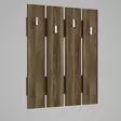 Tyylikäs ja Toimiva Hall Stand - Skandinaavinen Muotoilu, Pähkinänvärinen, 100% Melamiinipinnoitettu, 64,7x80x3,6 cm - Eteiskaapit - 8681181790977 - 4