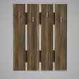 Tyylikäs ja Toimiva Hall Stand - Skandinaavinen Muotoilu, Pähkinänvärinen, 100% Melamiinipinnoitettu, 64,7x80x3,6 cm - Eteiskaapit - 8681181790977 - 5