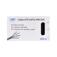 UTP CAT5e PNI U05 kaapeli 4 parilla kierrettyjä johtoja 0,40 mm CCA, 1 Gigabitin internet- ja valvontajärjestelmille, rulla 305 m - PNI tuotteet - 5949066512827 - 7