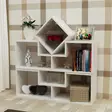 Valkoinen Kirjahylly - Moderni ja Tyylikäs, 100% Melamiinipinnoitettu, 18mm Paksuus, 105x76,4x29,5cm, Useita Hyllyjä - Kirjahyllyt - 8681181980347 - 3