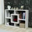 Valkoinen Kirjahylly - Moderni ja Tyylikäs, 100% Melamiinipinnoitettu, 18mm Paksuus, 105x76,4x29,5cm, Useita Hyllyjä - Kirjahyllyt - 8681181980347 - 4