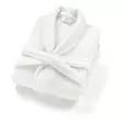 Valkoinen Kylpytakki 77% Puuvilla 23% Bambua 450 gr/m² Koko S - Ylellinen ja Kestävä Kylpyhuoneeseen - Pyyhkeet ja kylpytakit - 8681875944877 - 1
