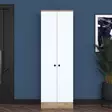 Valkoinen Pähkinä Hall Stand - Tyylikäs ja Kestävä Säilytysratkaisu 59,8x182,8x37,5 cm - Kiinnitettävä Seinäasennus - Eteiskaapit - 8683743764617 - 4