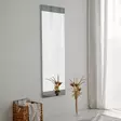 Valkoinen Peili 40x120 cm - Kosteudenkestävä Melamiinipinnoitettu Kaluste, Ympäristöystävällinen ja Asennusvalmis - Peilit - 8683342512367 - 3