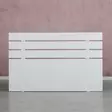 Valkoinen Sängynpääty 140x100x3 cm - 100% Melamiinipinnoitettu Lastulevy, Tyylikäs ja Kestävä Huonekalu - Sängynpäädyt - 8681875178517 - 2