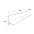 Valkoinen Seinähylly 120x25x20 cm - 100% Melamiinipinnoitettu Lastulevy, Helppo Asennus, Tyylikäs ja Kestävä - Seinähyllyt - 8682870658127 - 10