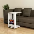 Valkoinen Sivupöytä - 100% Melamiinipinnoitettu Lastulevy, 18mm Paksuus, 37x60x45cm - Moderni ja Kestävä Design - Sivu- ja apupöydät - 8681875277807 - 2