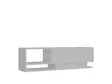 Valkoinen TV-taso 120x35x31,8 cm - Moderni ja Tyylikäs Säilytysratkaisu, 100% Melamiinipinnoitettu, Useita Hyllyjä - TV-tasot - 8681875508727 - 5