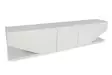 Valkoinen TV-taso 180x40x30 cm - Moderni ja Tyylikäs, 100% Melamiinipinnoitettu, Useita Hyllyjä, Seinään Kiinnitettävä - TV-tasot - 8681181979877 - 1
