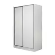 Valkoinen Vaatekaappi 120x190x60 cm - 100% Melamiinipinnoitettu Lastulevy, 18 mm, 5 kg Kantavuus, 4 Pakettia - Vaatekaapit - 8683742561187 - 9
