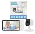 Videoitkuhälytin PNI BM500 5 tuuman langaton näyttö 2,4 GHz, lämpötila-anturi, VOX, pimeänäkö, zoomaustoiminto, kehtolaulut - PNI tuotteet - 5949066541537 - 1