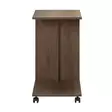 Walnut-sävyinen sivupöytä - 100% melamiinipinnoitettu lastulevy, 16mm paksuus, pyörillä, 35x65x45 cm, 1 paketti - Sivu- ja apupöydät - 8683743473557 - 5
