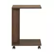 Walnut-sävyinen sivupöytä - 100% melamiinipinnoitettu lastulevy, 16mm paksuus, pyörillä, 35x65x45 cm, 1 paketti - Sivu- ja apupöydät - 8683743473557 - 1