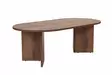 Walnut-sävyinen sohvapöytä - 100% melamiinipinnoitettu lastulevy, 119x60x40 cm, tyylikäs ja kestävä huonekalu - Sohvapöydät - 8684283756827 - 1