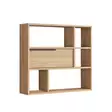 Walnut-seinähylly - Tyylikäs ja Kestävä Säilytysratkaisu - 100% Melamiinipinnoitettu - 90,1x81x22 cm - Helppo Asennus - Seinähyllyt - 8684282369127 - 1