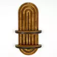 Walnut-seinähylly 100% vaneria, 18 mm paksuus, 40x20x9 cm, helppo asennus, tyylikäs ja kestävä säilytysratkaisu - Seinähyllyt - 8684282095767 - 6