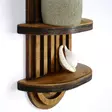 Walnut-seinähylly 100% vaneria, 18 mm paksuus, 40x20x9 cm, helppo asennus, tyylikäs ja kestävä säilytysratkaisu - Seinähyllyt - 8684282095767 - 4